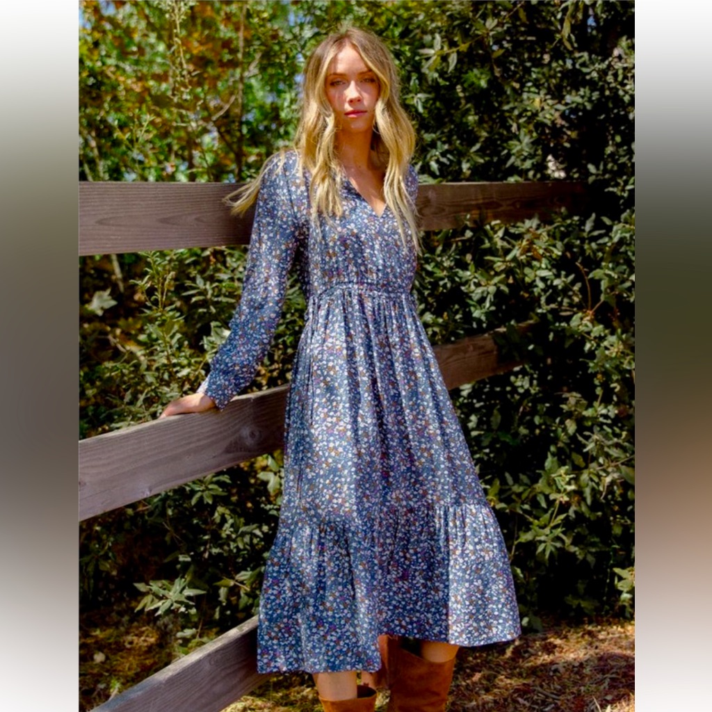 Rails Floral Dress Euc